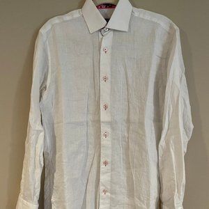 Masutto White Linen Button Down